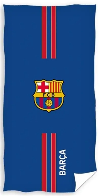 Billede af Barcelona håndklæde - 70x140 cm - FCB Logo - 100% Bomuld - Badehåndklæde med FC Barcelona logo